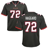 Luke Haggard Youth Nike Pewter Tampa Bay Buccaneers Alternate Custom Game Jersey