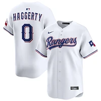 Sam Haggerty Men's Nike White Texas Rangers Home Limited Custom Jersey