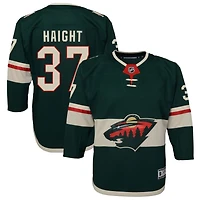 Hunter Haight Youth Green Minnesota Wild Home Premier Custom Jersey