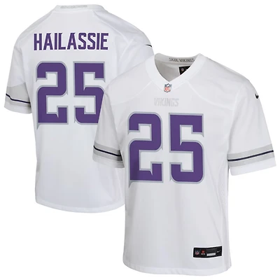 Kahlef Hailassie Youth Nike White Minnesota Vikings Alternate Custom Game Jersey