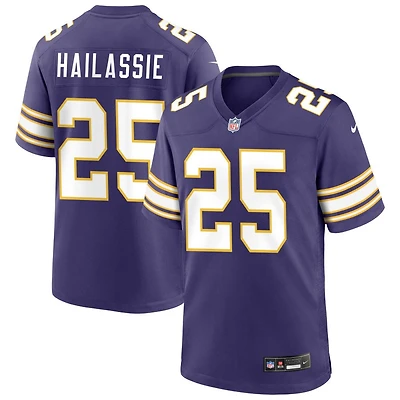 Kahlef Hailassie Men's Nike Purple Minnesota Vikings Classic Custom Game Jersey