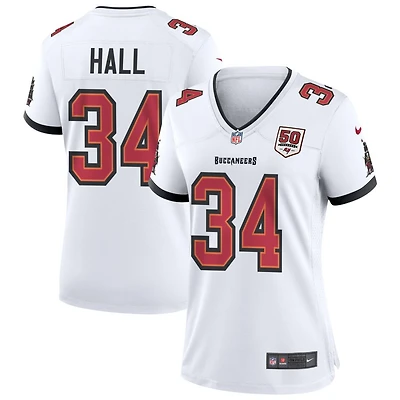 Bryce Hall Women's Nike White Tampa Bay Buccaneers 50th Season Custom Game Jersey