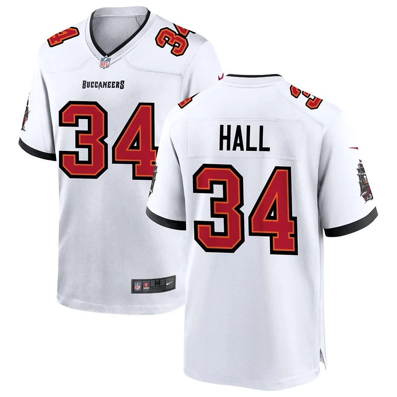 Bryce Hall Men's Nike White Tampa Bay Buccaneers  White Custom Game Jersey