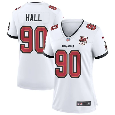 Logan Hall Women's Nike White Tampa Bay Buccaneers 50th Season Custom Game Jersey