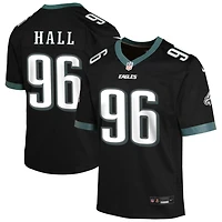 Gabe Hall Youth Nike Black Philadelphia Eagles Alternate Custom Game Jersey