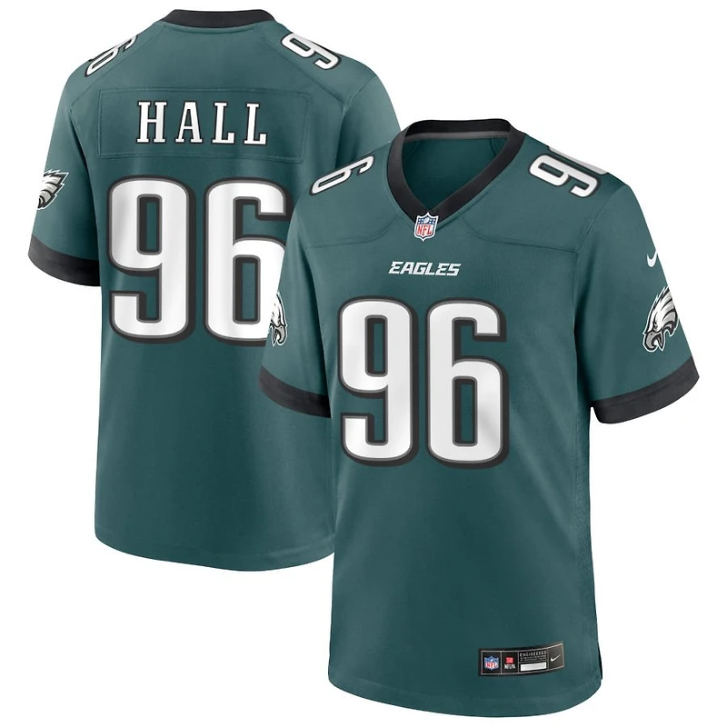Gabe Hall Men's Nike Midnight Green Philadelphia Eagles Custom Game Jersey