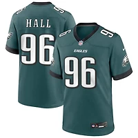 Gabe Hall Men's Nike Midnight Green Philadelphia Eagles Custom Game Jersey
