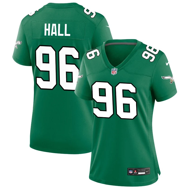 Gabe Hall Women's Nike Kelly Green Philadelphia Eagles Alternate Custom Game Jersey
