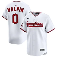 Petey Halpin Men's Nike White Cleveland Guardians Home Limited Custom Jersey