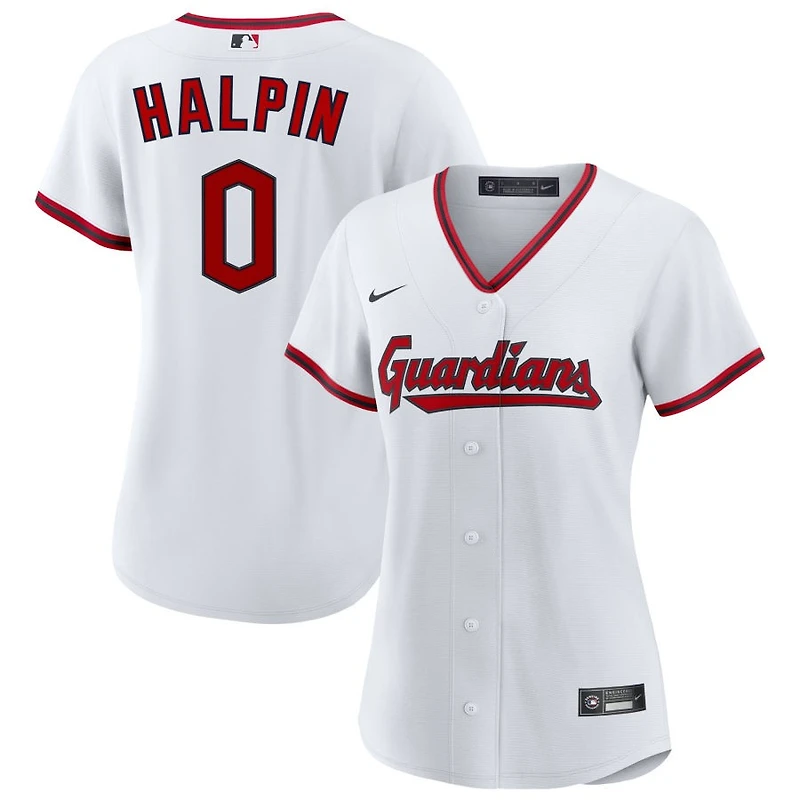 Petey Halpin Women's Nike White Cleveland Guardians Home Custom Replica 2.0 Jersey