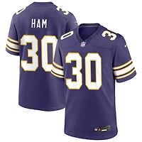 C.J. Ham Men's Nike Purple Minnesota Vikings Classic Custom Game Jersey