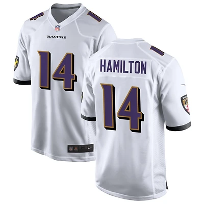 Kyle Hamilton Men's Nike White Baltimore Ravens Custom Game Jersey