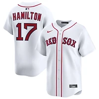 David Hamilton Men's Nike White Boston Red Sox Home Limited Custom Jersey