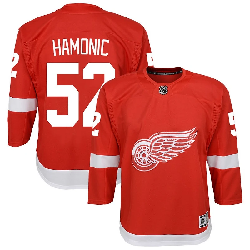 Travis Hamonic Youth Red Detroit Red Wings Home Custom Premier Jersey