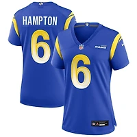 Nick Hampton Women's Nike Los Angeles Rams Royal Custom Game Jersey