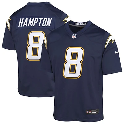Omarion Hampton Youth Nike Navy Los Angeles Chargers Alternate Super Chargers Game Custom Jersey