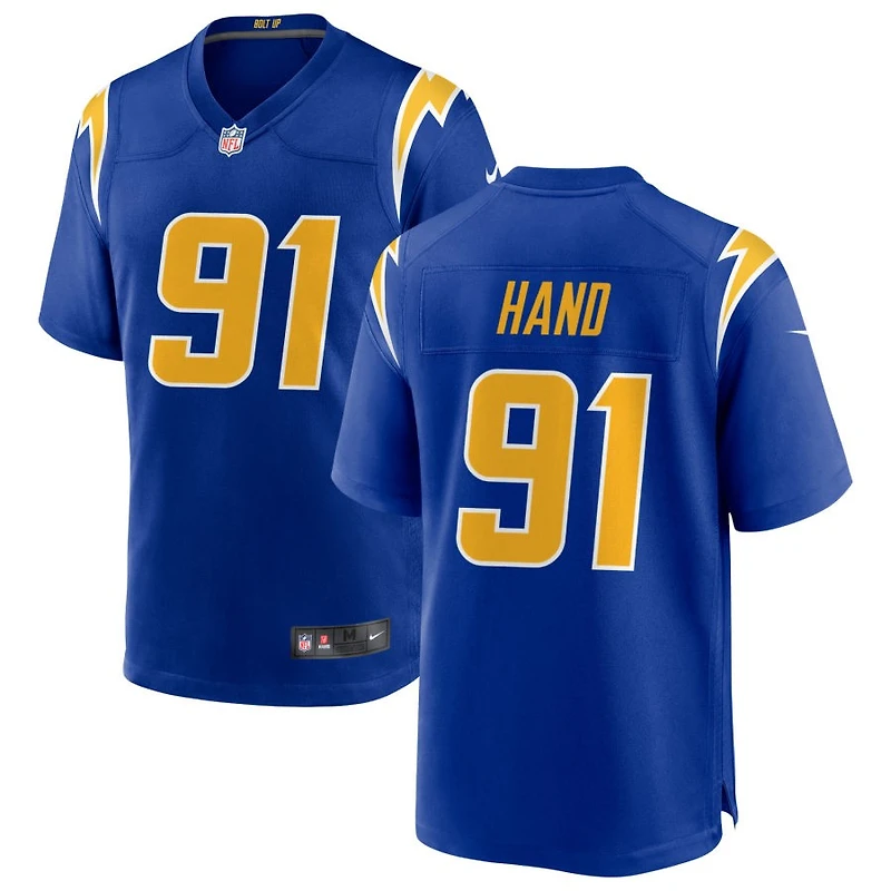 Da'Shawn Hand Men's Nike Royal Los Angeles Chargers Alternate Custom Game Jersey
