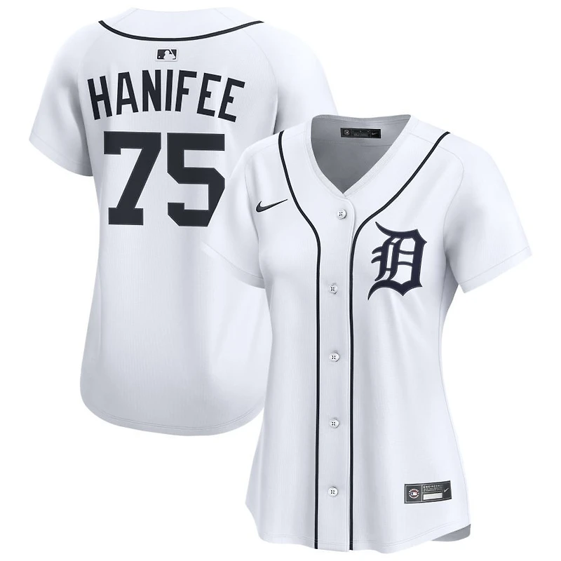 Brenan Hanifee Women's Nike White Detroit Tigers Home Limited Custom Jersey