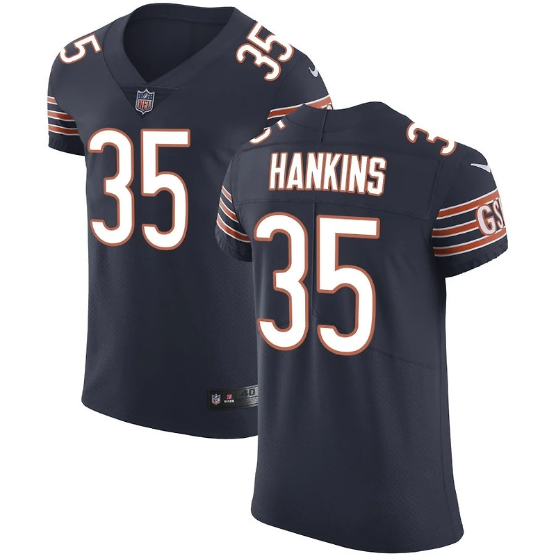 Deion Hankins Men's Nike Navy Chicago Bears Vapor Untouchable Custom Elite Jersey