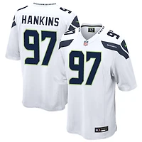 Johnathan Hankins Men's Nike  White Seattle Seahawks Custom Game Jersey