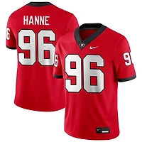 JJ Hanne Men's Nike Red Georgia Bulldogs NIL Pick-A-Player Game Jersey