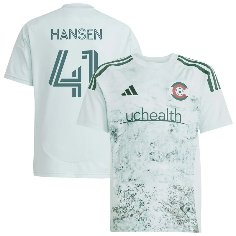 Nico Hansen Youth adidas  Green Colorado Rapids 2025 Headwaters Replica Custom Jersey