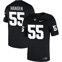 Gunnar Hansen Men's Nike Black Vanderbilt Commodores NIL Pick-A-Player Game Jersey