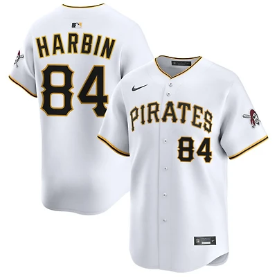 Ryan Harbin Men's Nike White Pittsburgh Pirates Home Limited Custom Jersey