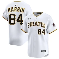 Ryan Harbin Men's Nike White Pittsburgh Pirates Home Limited Custom Jersey
