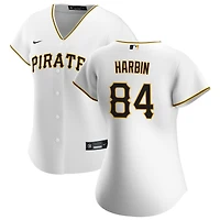 Ryan Harbin Women's Nike White Pittsburgh Pirates Home Replica Custom Jersey