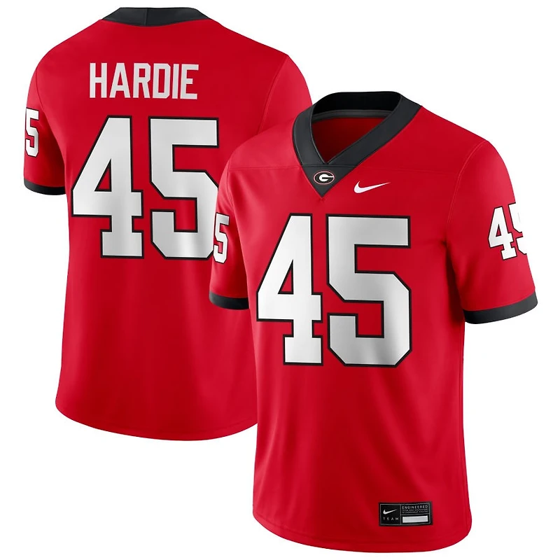 Jacob Hardie Men's Nike Red Georgia Bulldogs NIL Pick-A-Player Game Jersey