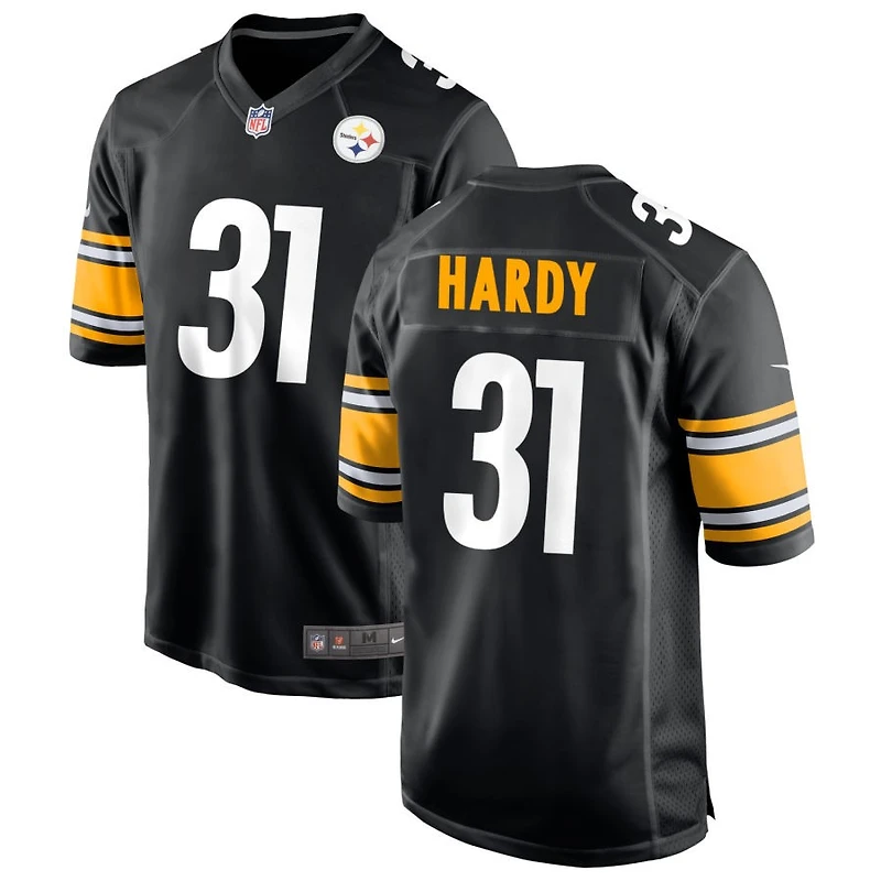 Daequan Hardy Men's Nike Black Pittsburgh Steelers Custom Game Jersey