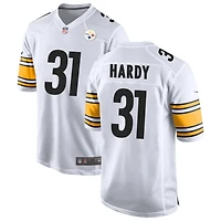 Daequan Hardy Men's Nike White Pittsburgh Steelers Game Custom Jersey