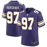Javon Hargrave Men's Nike Purple Minnesota Vikings Classic Custom Game Jersey