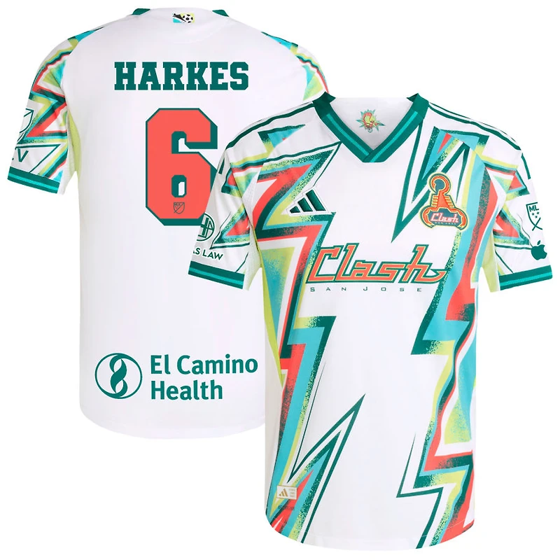 Ian Harkes Men's adidas White San Jose Earthquakes 2025 Third Authentic Custom Jersey