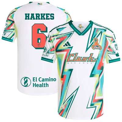 Ian Harkes Men's adidas White San Jose Earthquakes 2025 Third Authentic Custom Jersey