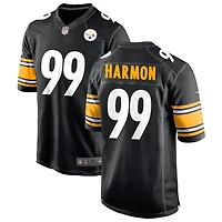 Derrick Harmon Men's Nike Black Pittsburgh Steelers Custom Game Jersey