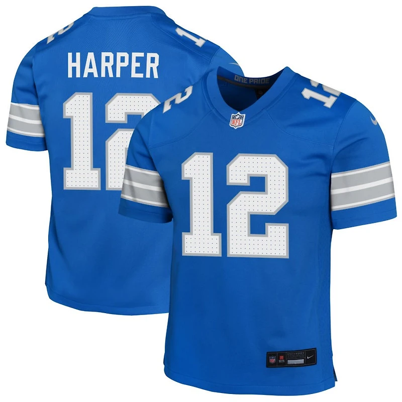Thomas Harper Youth Nike Blue Detroit Lions Custom Game Jersey
