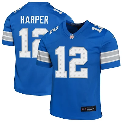 Thomas Harper Youth Nike Blue Detroit Lions Custom Game Jersey
