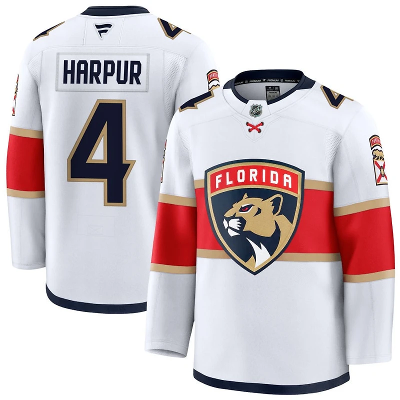 Ben Harpur Men's Fanatics White Florida Panthers Away Premium Custom Jersey