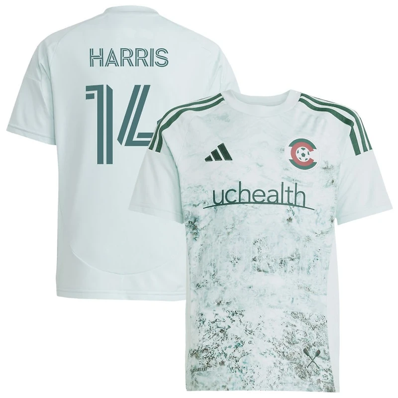 Calvin Harris Youth adidas  Green Colorado Rapids 2025 Headwaters Replica Custom Jersey