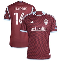 Alex Harris Men's adidas  Burgundy Colorado Rapids 2024 One Flag Kit Authentic Custom Jersey