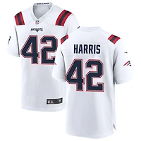 Darius Harris Men's Nike White New England Patriots Custom Game Jersey