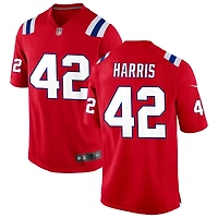 Darius Harris Men's Nike Red New England Patriots Alternate Custom Jersey