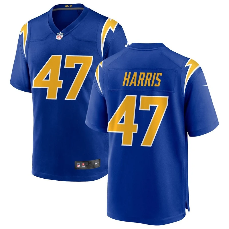 Josh Harris Men's Nike Royal Los Angeles Chargers Alternate Custom Game Jersey
