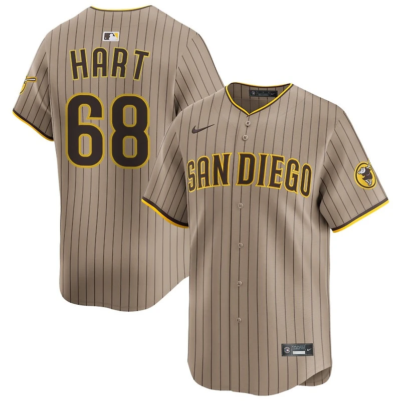Kyle Hart Men's Nike Sand San Diego Padres Alternate Limited Custom Jersey