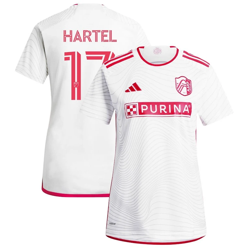 Marcel Hartel Women's adidas  White St. Louis City SC 2024 The Confluence Kit Replica Custom Jersey