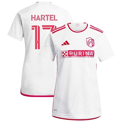 Marcel Hartel Women's adidas  White St. Louis City SC 2024 The Confluence Kit Replica Custom Jersey