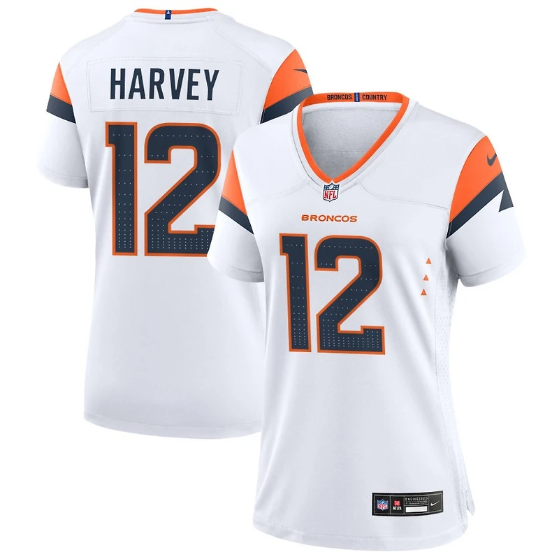 RJ Harvey Women's Nike White Denver Broncos Mile High Collection Custom Game Jersey