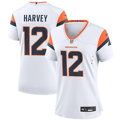 RJ Harvey Women's Nike  White Denver Broncos Mile High Collection Custom Game Jersey